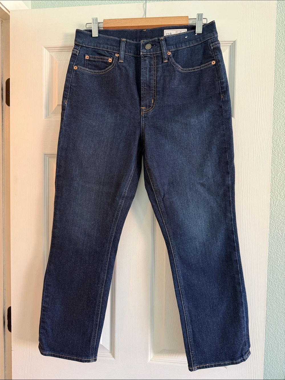 GAP Dark Indigo Straight Leg Petite Jeans for Women